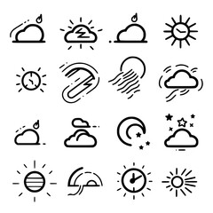 Rain icon, storm icon, weather icon, climate icon, meteorology icon, wind icon, snow icon, moon icon, thunderstorm icon, temperature icon, sun icon, cloud icon, nature icon, sky icon, winter icon, clo