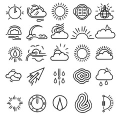 Rain icon, storm icon, weather icon, climate icon, meteorology icon, wind icon, snow icon, moon icon, thunderstorm icon, temperature icon, sun icon, cloud icon, nature icon, sky icon, winter icon, clo