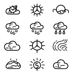 Rain icon, storm icon, weather icon, climate icon, meteorology icon, wind icon, snow icon, moon icon, thunderstorm icon, temperature icon, sun icon, cloud icon, nature icon, sky icon, winter icon, clo