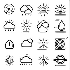 Rain icon, storm icon, weather icon, climate icon, meteorology icon, wind icon, snow icon, moon icon, thunderstorm icon, temperature icon, sun icon, cloud icon, nature icon, sky icon, winter icon, clo