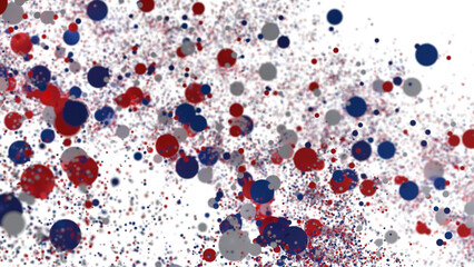 Confetti -  Red Blue White Confetti Confetti Overlay