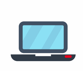 Laptop flat Vector Illustration 
