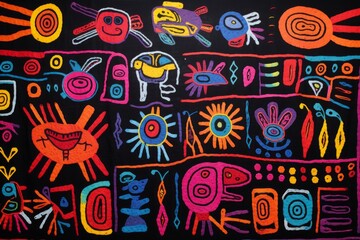 Fototapeta premium Panama Mola Tapestry