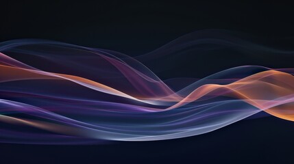 Abstract Colorful Waves Background - Generative AI