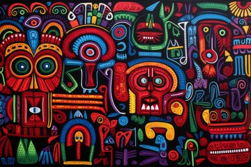 Panama Mola Tapestry