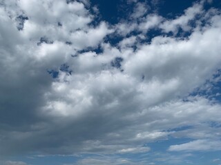 blue sky with clouds