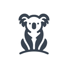 Naklejka premium koala icon design logo vector template