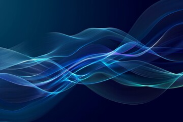 Abstract Blue Wave Background, Technology and Digital Design