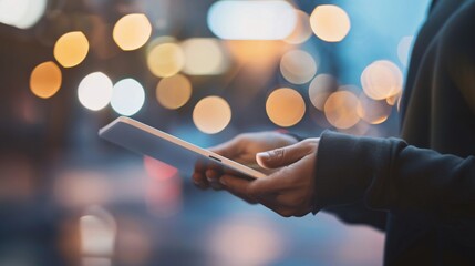 person holding digital tablet