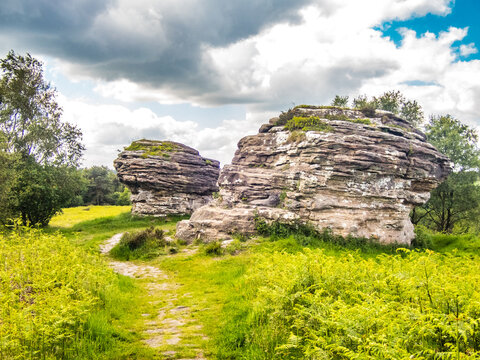 Rock structures Bridestones Moor, North York Moors