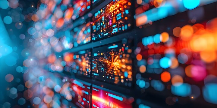 Multimedia background with channel images for web streaming and TV technology. Concept Web Streaming, TV Technology, Multimedia Background, Channel Images