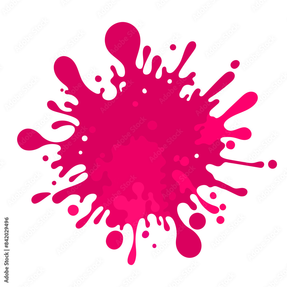 Poster vector abstract complex shape, fluid blotch spot image as template for background. dynamical colored