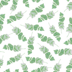 Floral pattern, abstract ornament. Seamless floral pattern-327.