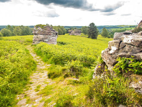 Rock structures Bridestones Moor, North York Moors