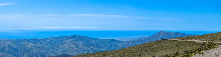 Obraz premium Panoramic view on Sierra Nevada range, Andalusia, Spain