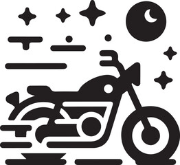 motorbike Vector icon illustration logotype color editable