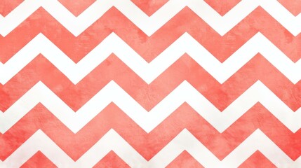 Red and White Chevron Pattern Background