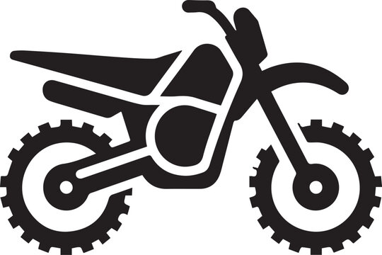 recommend clip art: motorbike Vector icon illustration logotype color editable