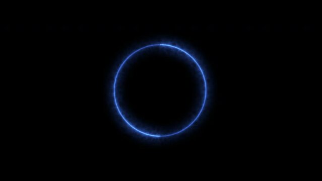 Ghost circle background, spectral glow animation, and neon lines