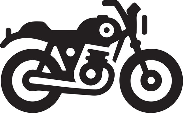black motorcycle silhouette