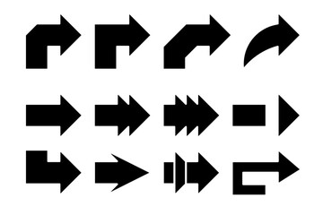 turn right arrow icon sheet vector symbol