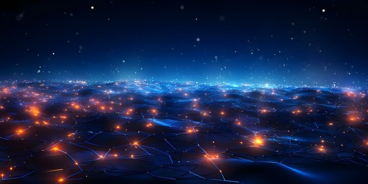 Cyberspace Abstraction AI Neural Networks, Internet Binary, and Cloud Computing. Concept AI Neural Networks, Internet Binary, Cloud Computing, Cyberspace Abstraction