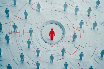 identifying the target audience through market research, creating personalized marketing strategies to engage different customer segments