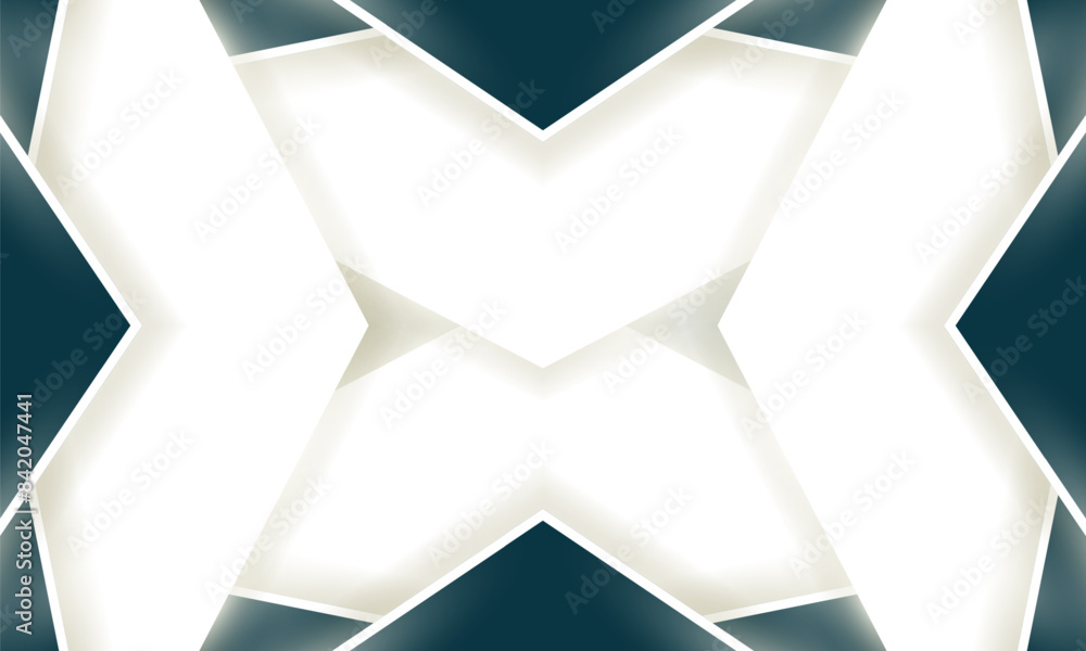 Aufkleber Modern geometric pattern with symmetrical design, blending light and dark elements, great for backgrounds