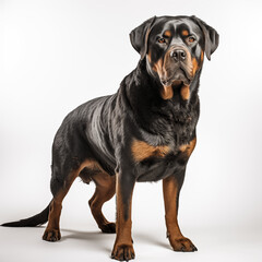 Obraz premium Rottweiler dog isolated on white background