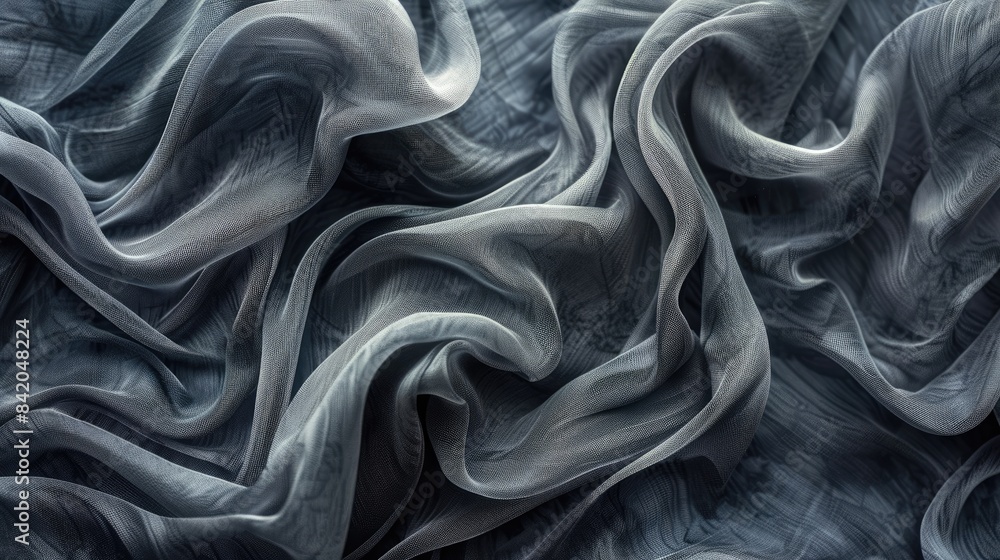 Poster abstract background created with gray fabric texture