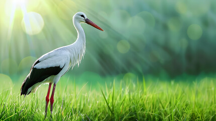 A Stork bird Roaming in the field stork bird, field, roaming, nature, wildlife, wandering, stork, bird, open field, natural habitat, exploration, grace, graceful, nature's beauty, stork in field, bird © Muhammad
