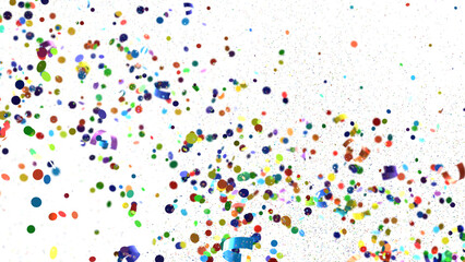  Colorful confetti on white background  transparent PNG