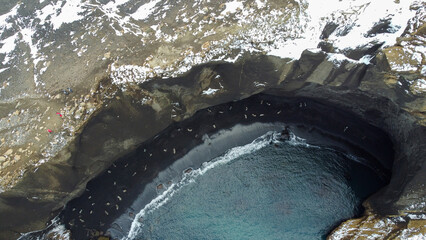 Deception Island, Antarctica. Inactive volcano