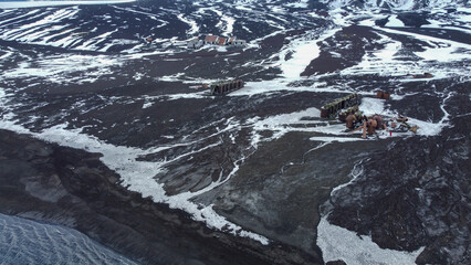 Deception Island, Antarctica. Inactive volcano