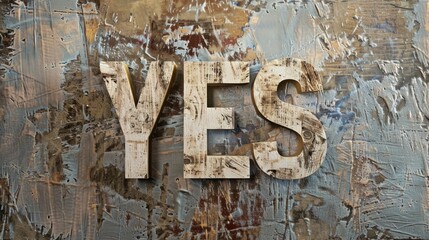 Obraz premium Brown Agreement and Approval concept art poster.