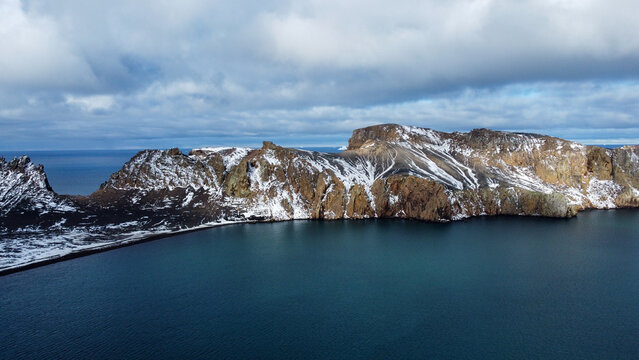 Deception Island, Antarctica. Inactive volcano