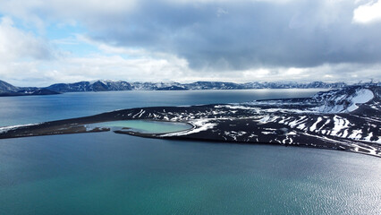 Deception Island, Antarctica. Inactive volcano