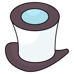 Premium design icon of magician hat