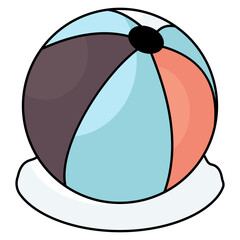 Perfect design icon of beach ball