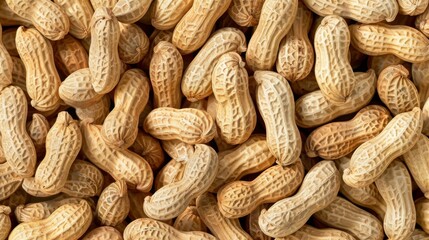 Close Up View of Shelled Peanuts in a Pile background