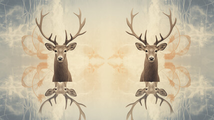 Abstract Image Pattern Background, Deer, Texture, Wallpaper, Background, Cell Phone Cover and Screen, Smartphone, Computer, Laptop, 16:9 Format - PNG