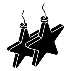 Vector design of stars isolated on white background 