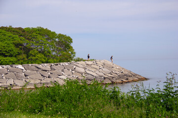Breakwater in Lake Ontario