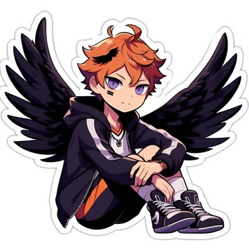 Volleyball player Hinata character