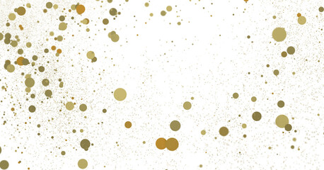 gold  Burst: Astonishing 3D Illustration of Bursting gold Confetti In 3D PNG