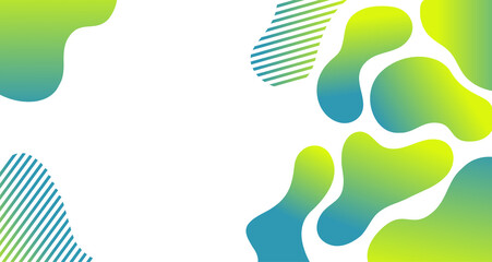 colorful background with fluid gradient wavy shapes with copy space