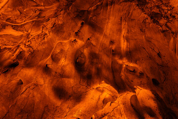 Cave landscapes. Tulumtaş Cave. Ankara Türkiye. 