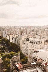 Vista da Cidade Aut&ocirc;noma De Buenos Aires na Argentina, Congreso de la Nac&iacute;on Argentina, Plaza del Congreso, Plaza Mariano Moreno, Palacio Barolo, Avenida de Mayo, Avenida Rivadavia.