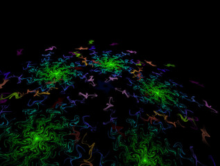 Imaginatory fractal abstract background Image