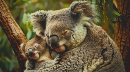 Obraz premium Koala. Photography of wild animal in natural habitat.